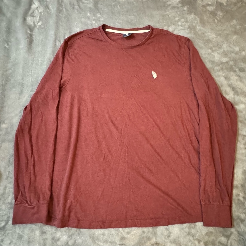 U.S. Polo Assn. Men's Long Sleeve Tee - Maroon
#1293